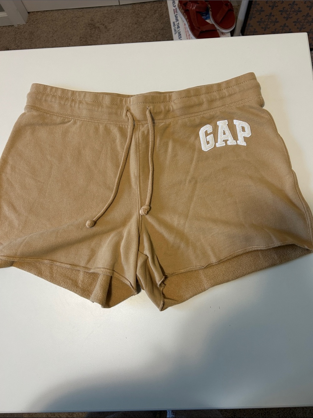 GAP Women's Tan Drawstring Athletic Shorts